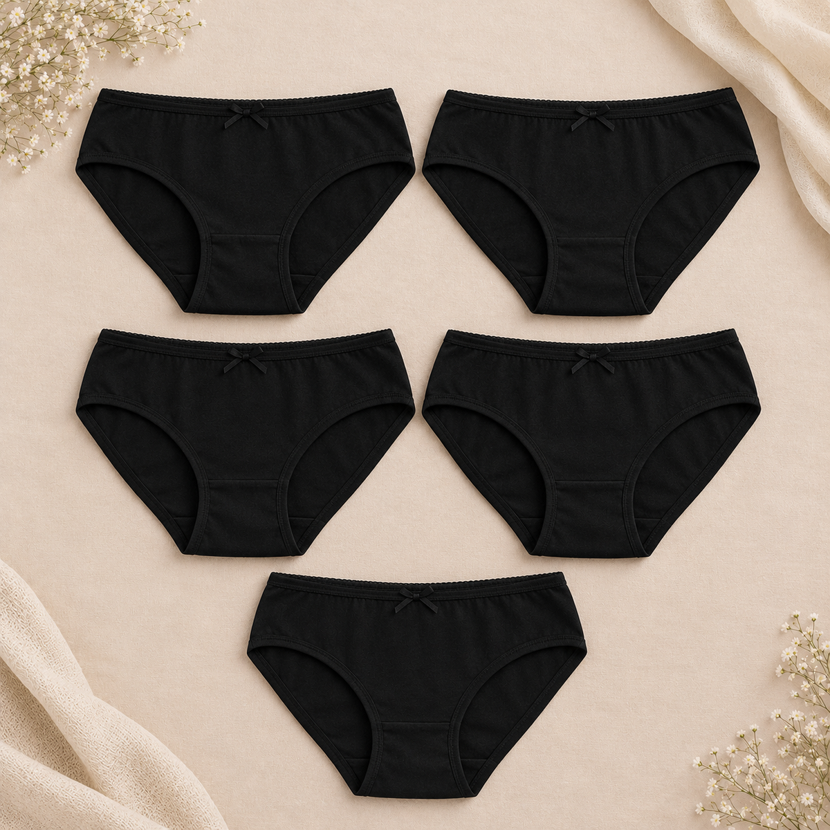 HER EDITS Women's Underwear Pack of 5