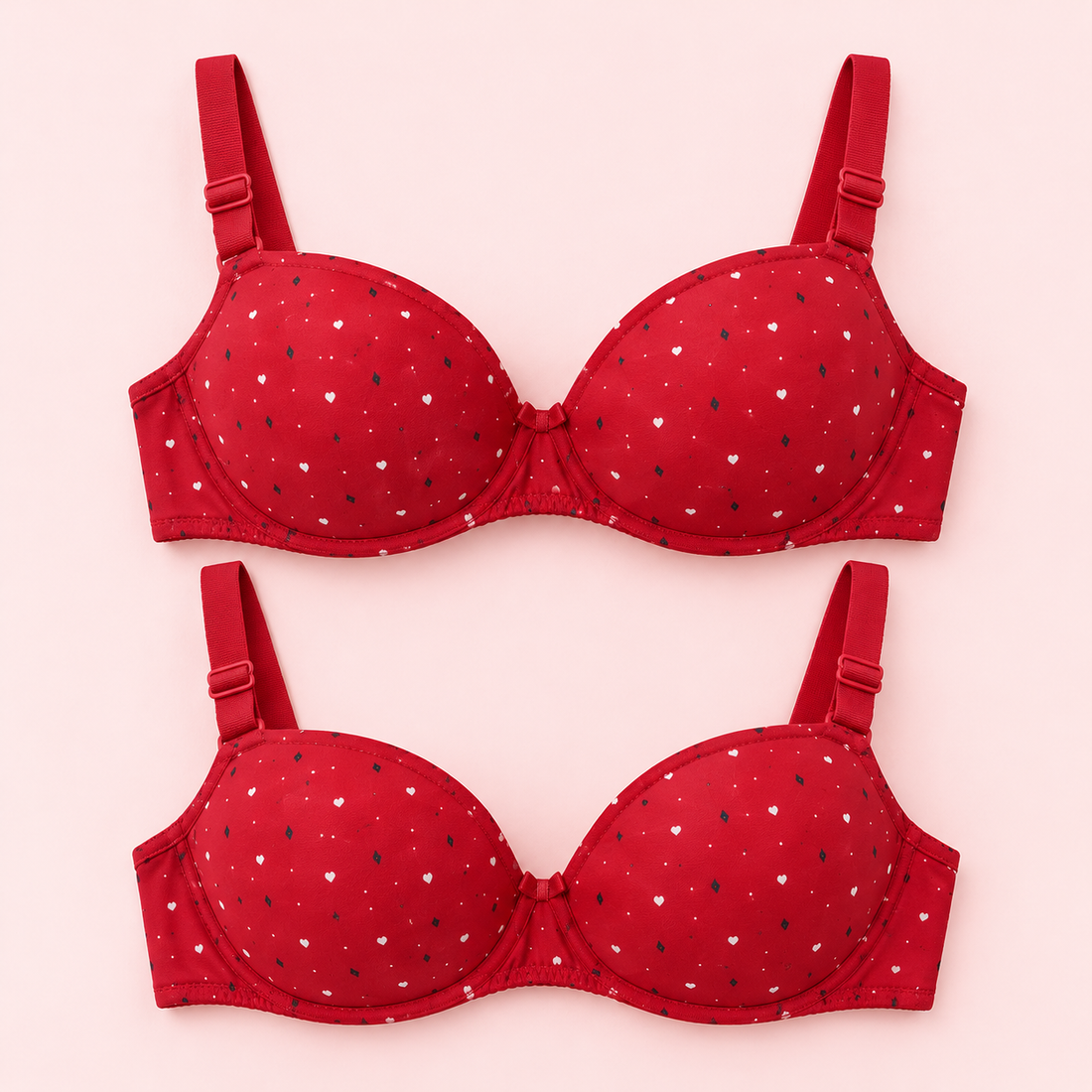 Pack of 2 Women’s Padded Bras – 3 Colors Available
