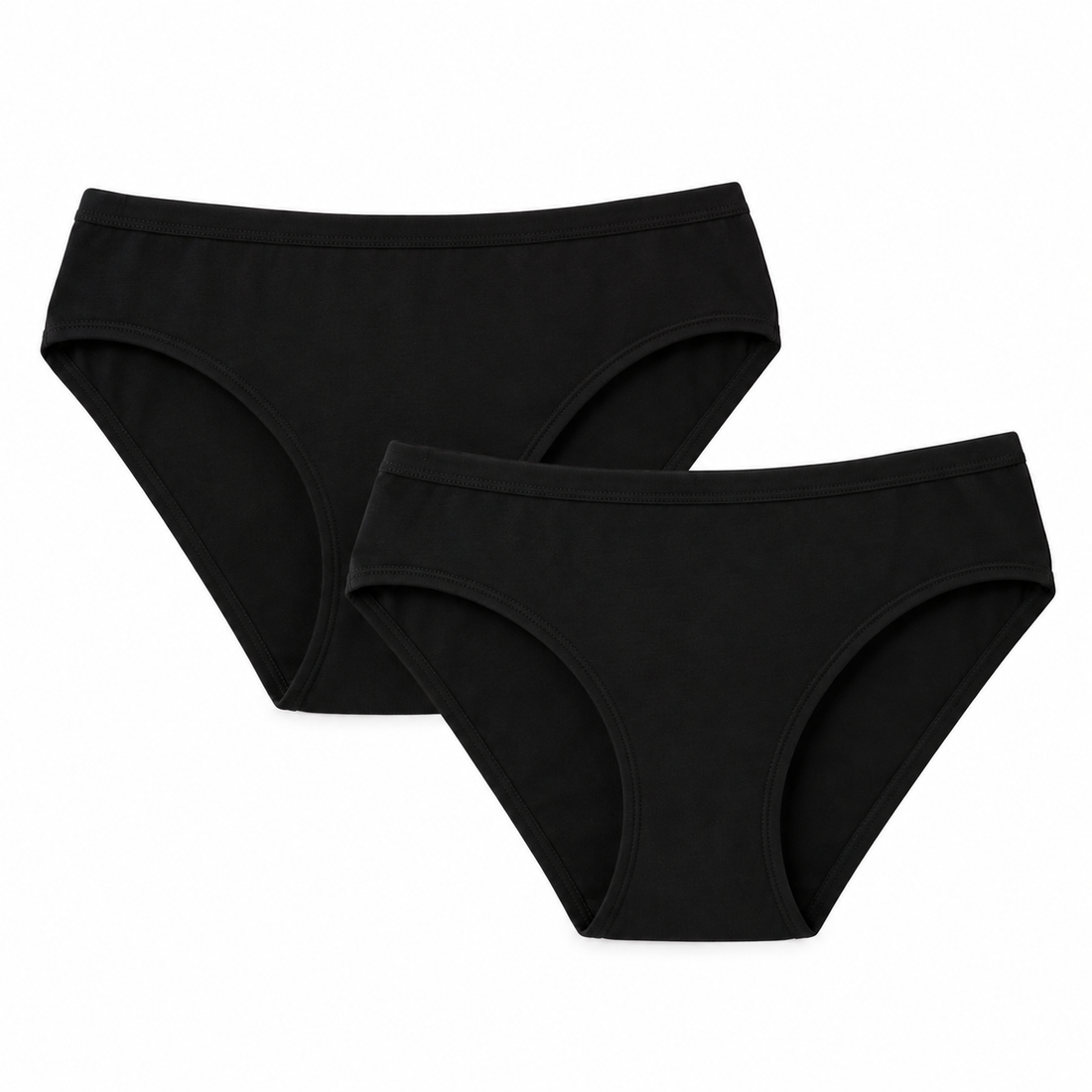 Women’s Soft Summer Cotton Underwear – 2 Pcs Pair | Skin & Black Colors